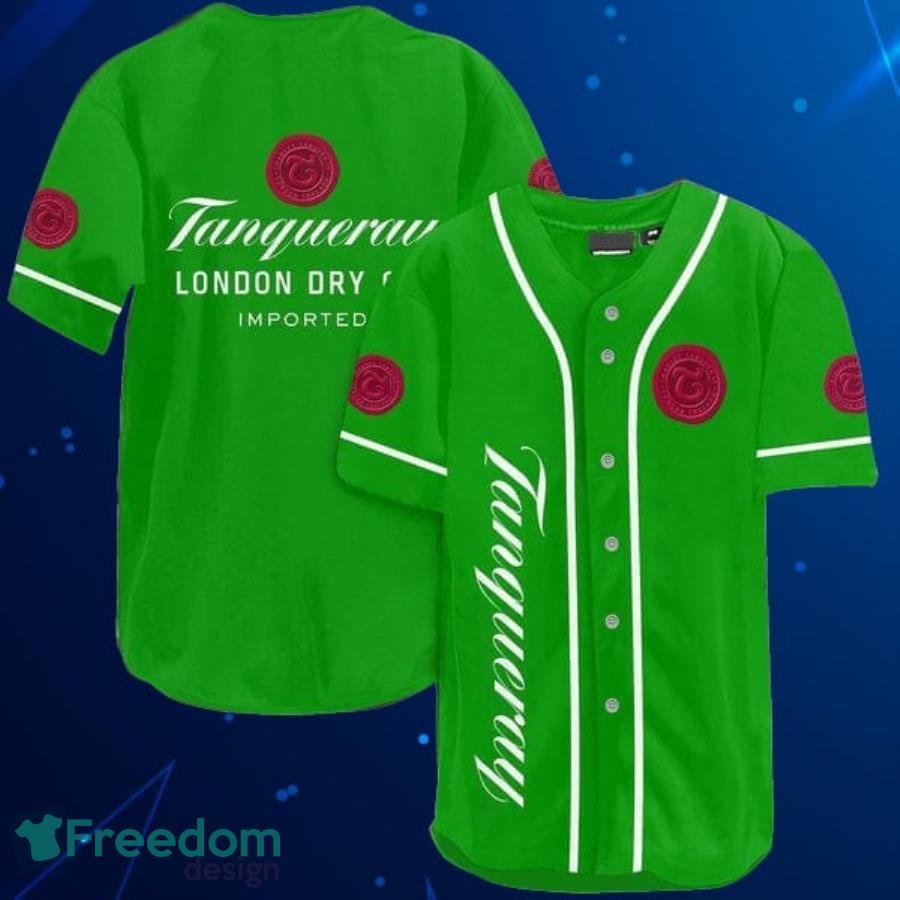 Green Tanqueray Gin Baseball Jersey Shirt Product Photo 1