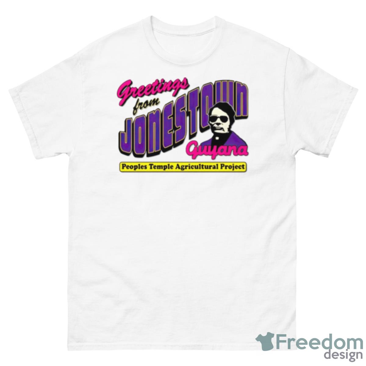 Greetings From Jonestown Peoples Temple Agricultural Project Shirt - 500 Men’s Classic Tee Gildan