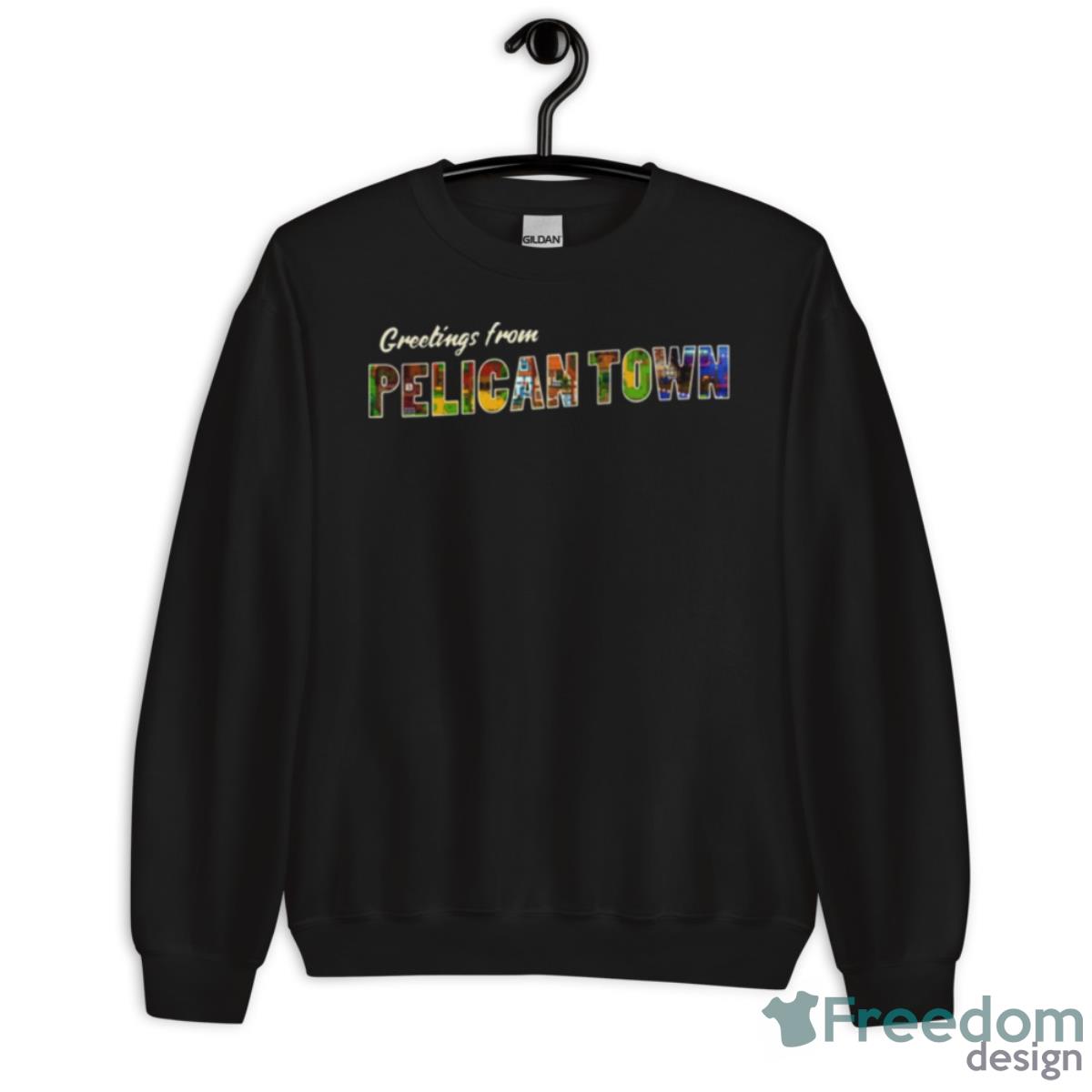 Greetings From Pelican Town Stardew Valley Retro Postcard Shirt - Unisex Crewneck Sweatshirt