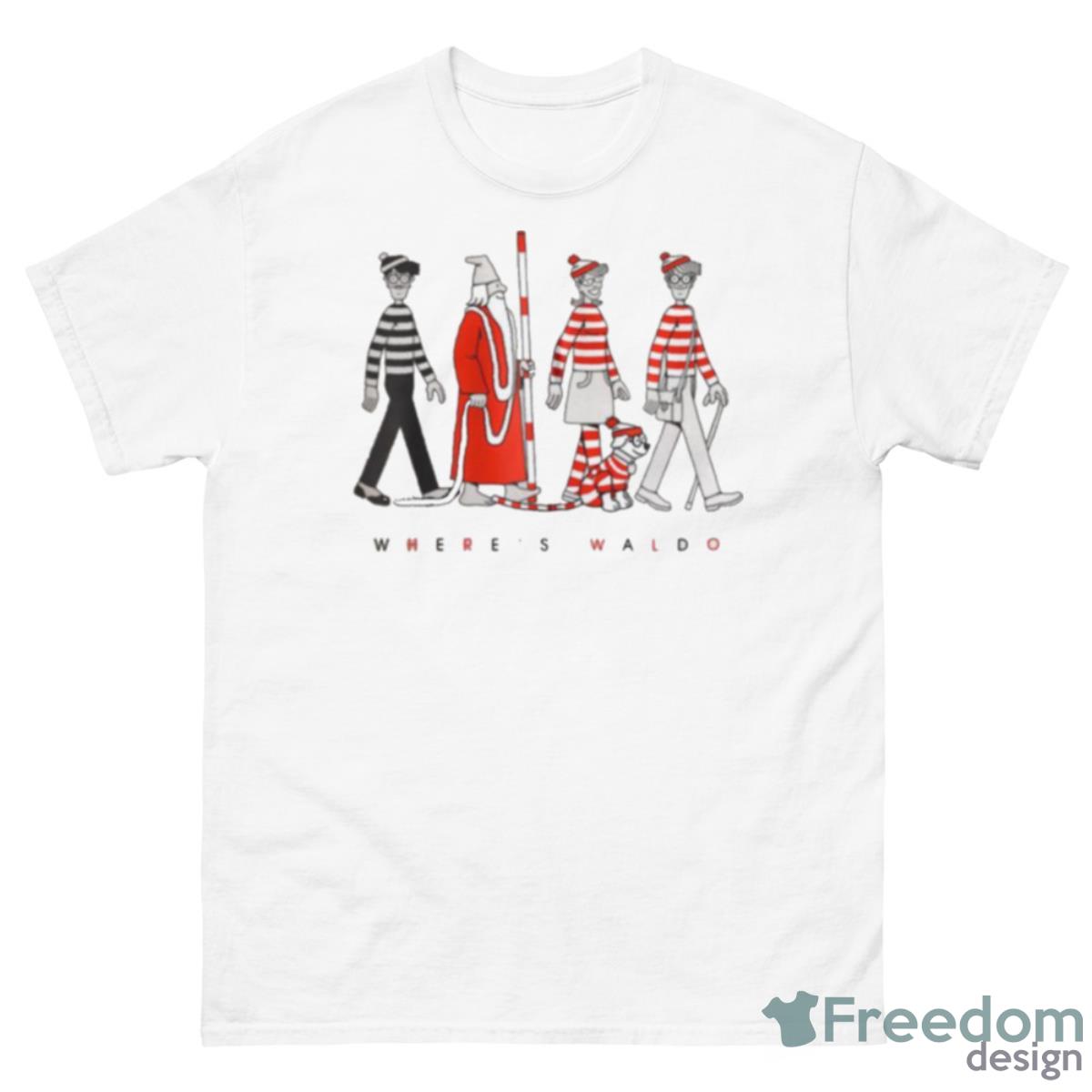 Group Walk Stripes Zip Where’s Waldo Shirt - 500 Men’s Classic Tee Gildan