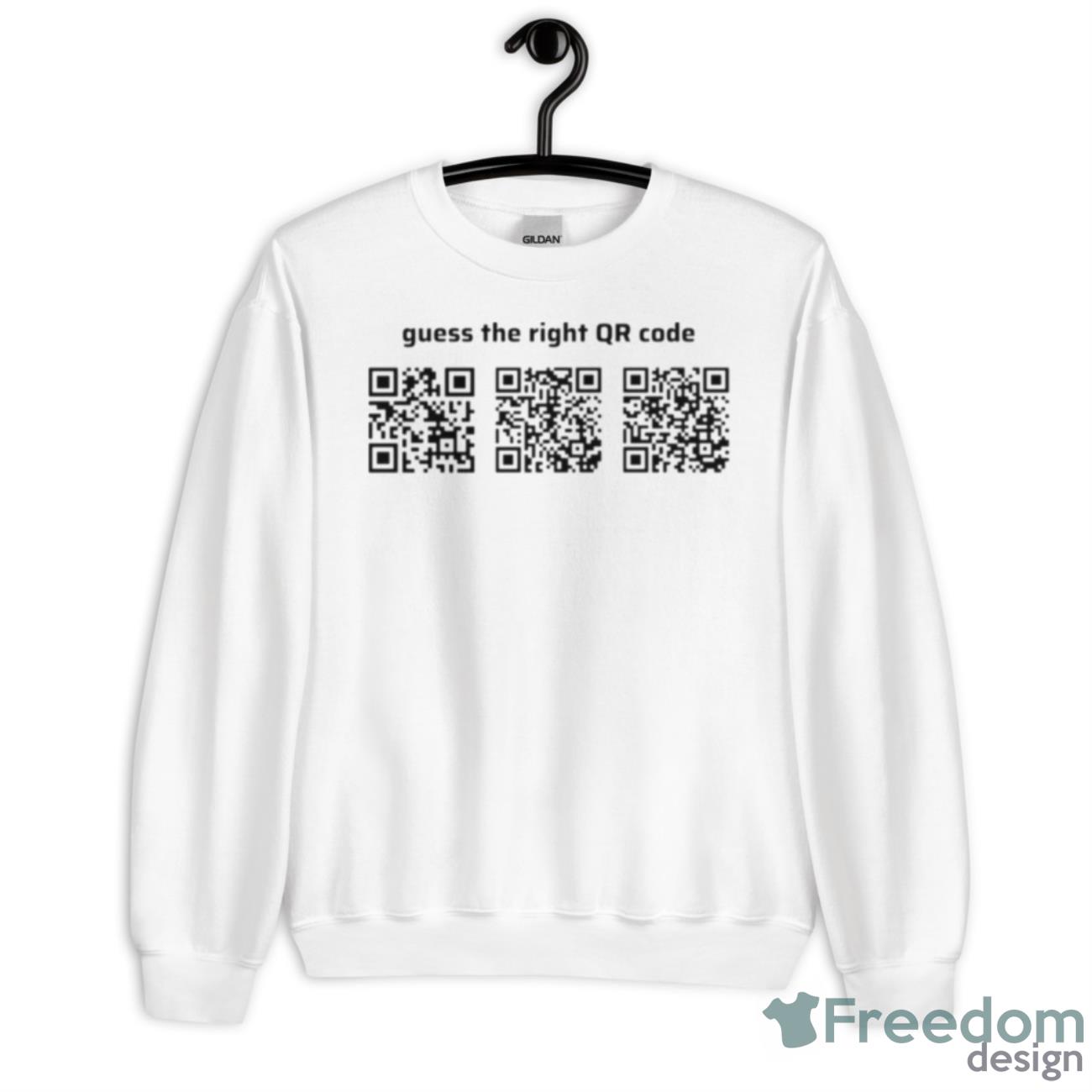 Guess The Right Qr Code Shirt - Unisex Heavy Blend Crewneck Sweatshirt