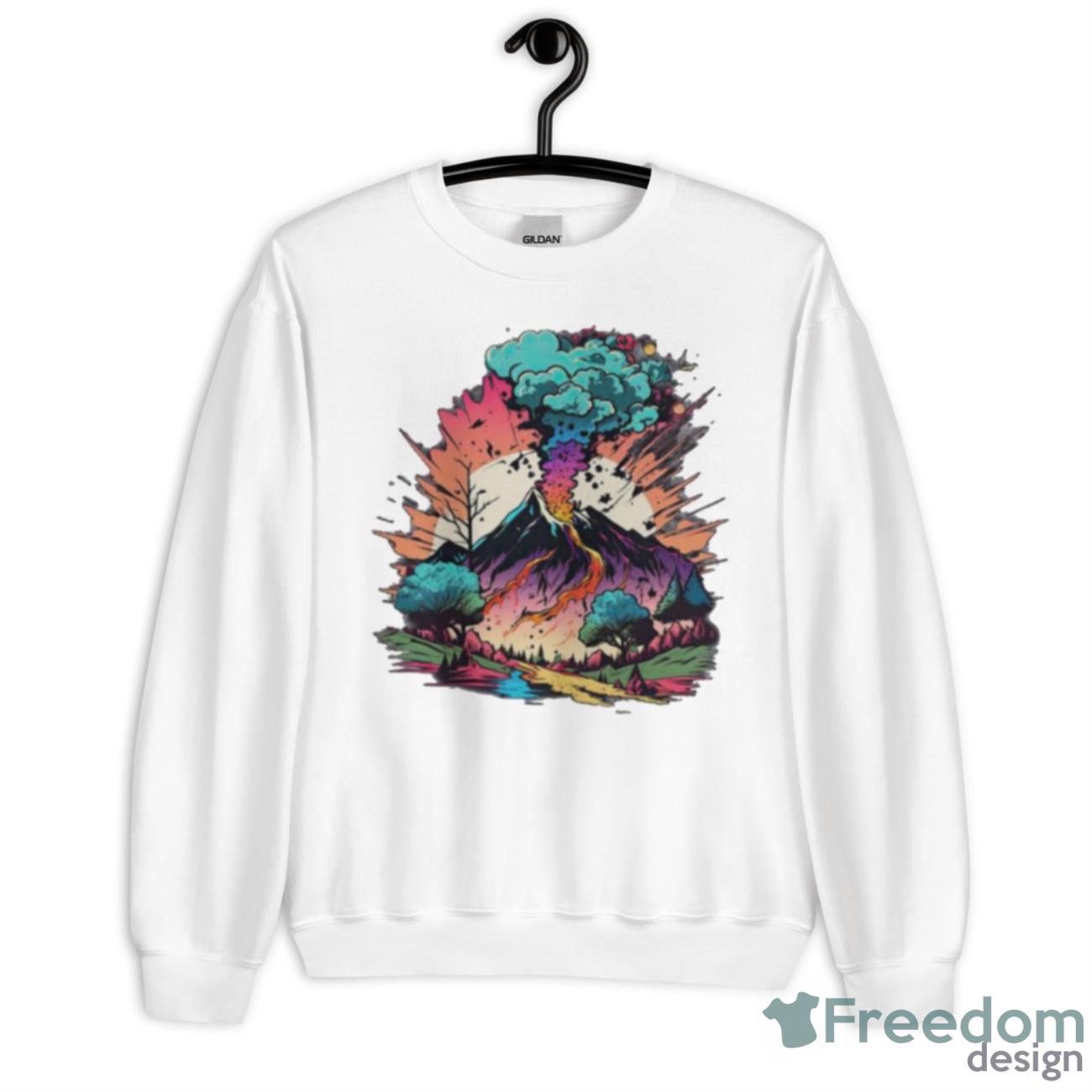 Gunung Njeblug Baseball Shirt - Unisex Heavy Blend Crewneck Sweatshirt