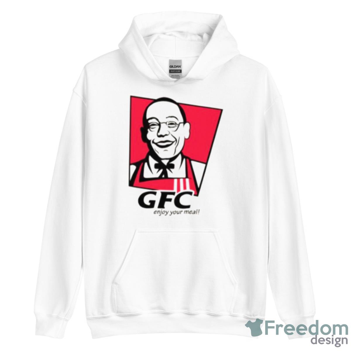 Gus Fried Chicken Kfc Parody Logo Giancarlo Esposito Shirt - Unisex Heavy Blend Hooded Sweatshirt Gus Fried Chicken Kfc Parody Logo Giancarlo Esposito Shirt - Unisex Heavy Blend Hooded Sweatshirt