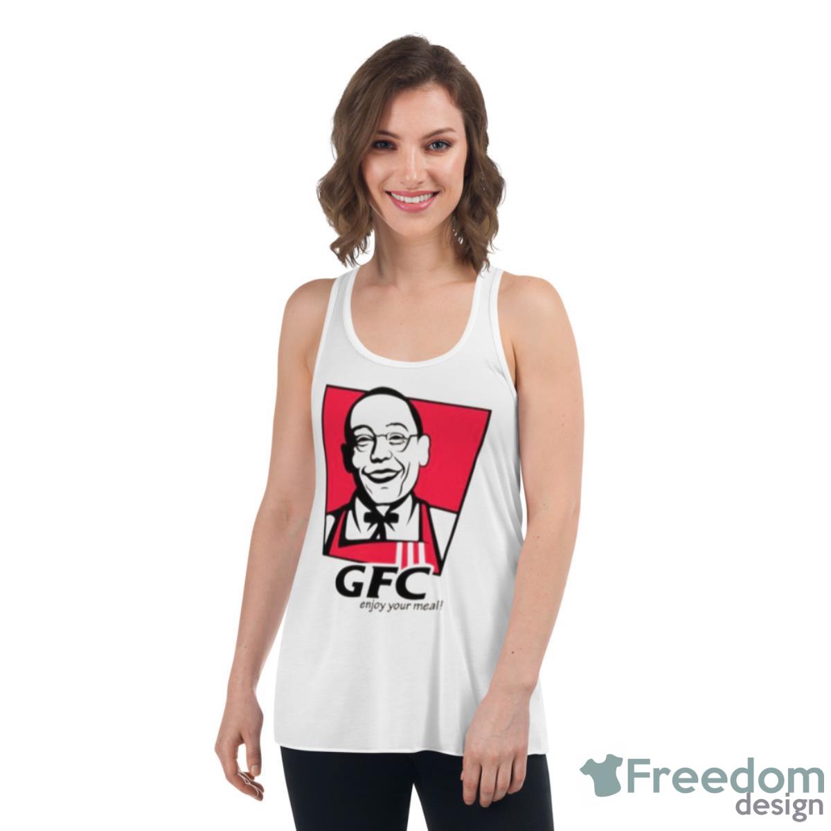 Gus Fried Chicken Kfc Parody Logo Giancarlo Esposito Shirt - Womens Flowy Racerback Tank Gus Fried Chicken Kfc Parody Logo Giancarlo Esposito Shirt - Womens Flowy Racerback Tank