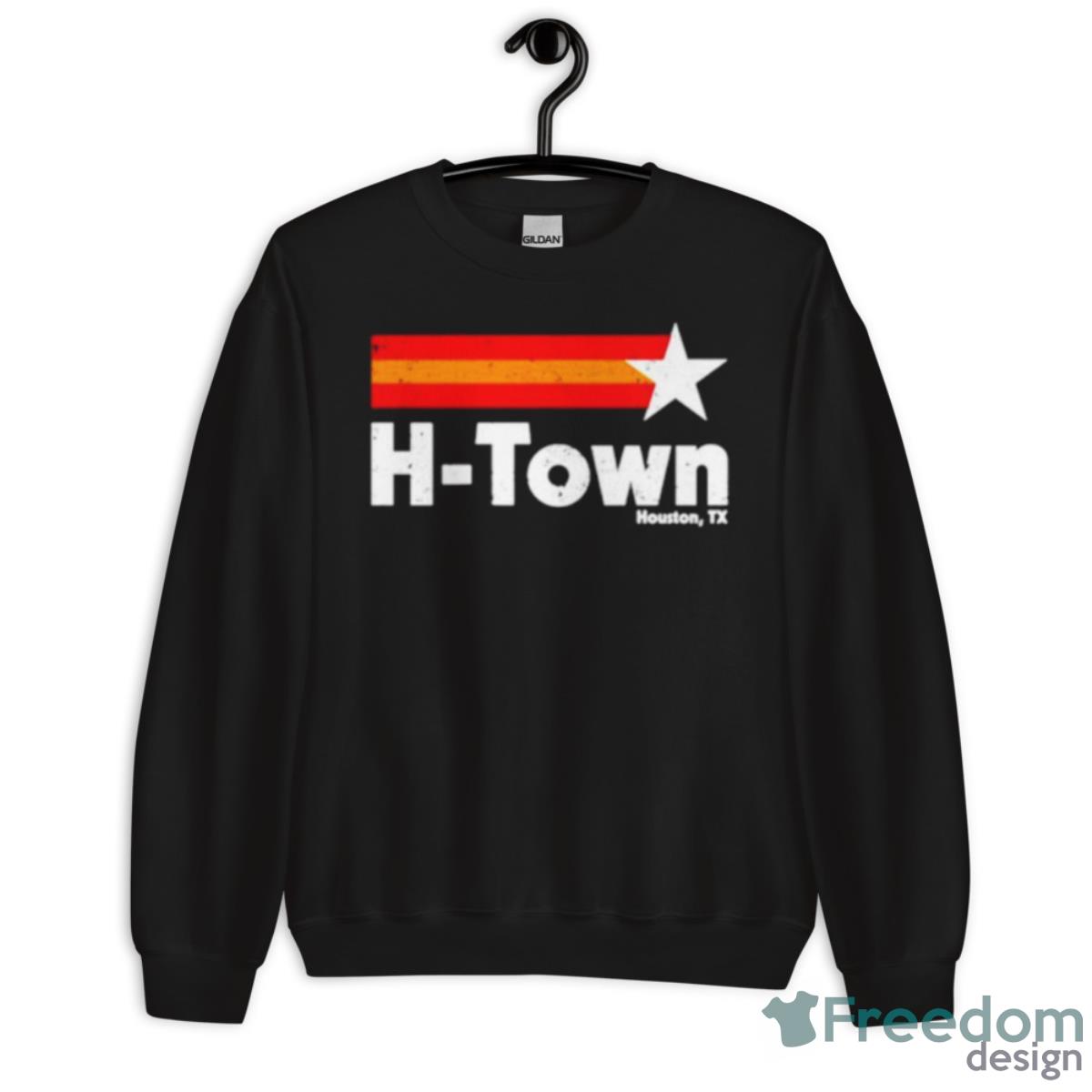 H Town Houston TX Shirt - Unisex Crewneck Sweatshirt