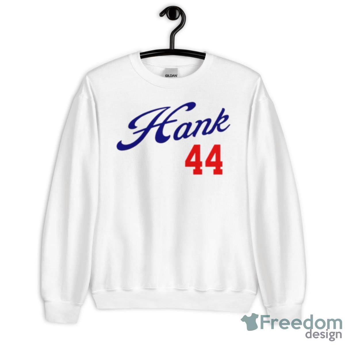 Hank 44 Atlanta Baseball Shirt - Unisex Heavy Blend Crewneck Sweatshirt