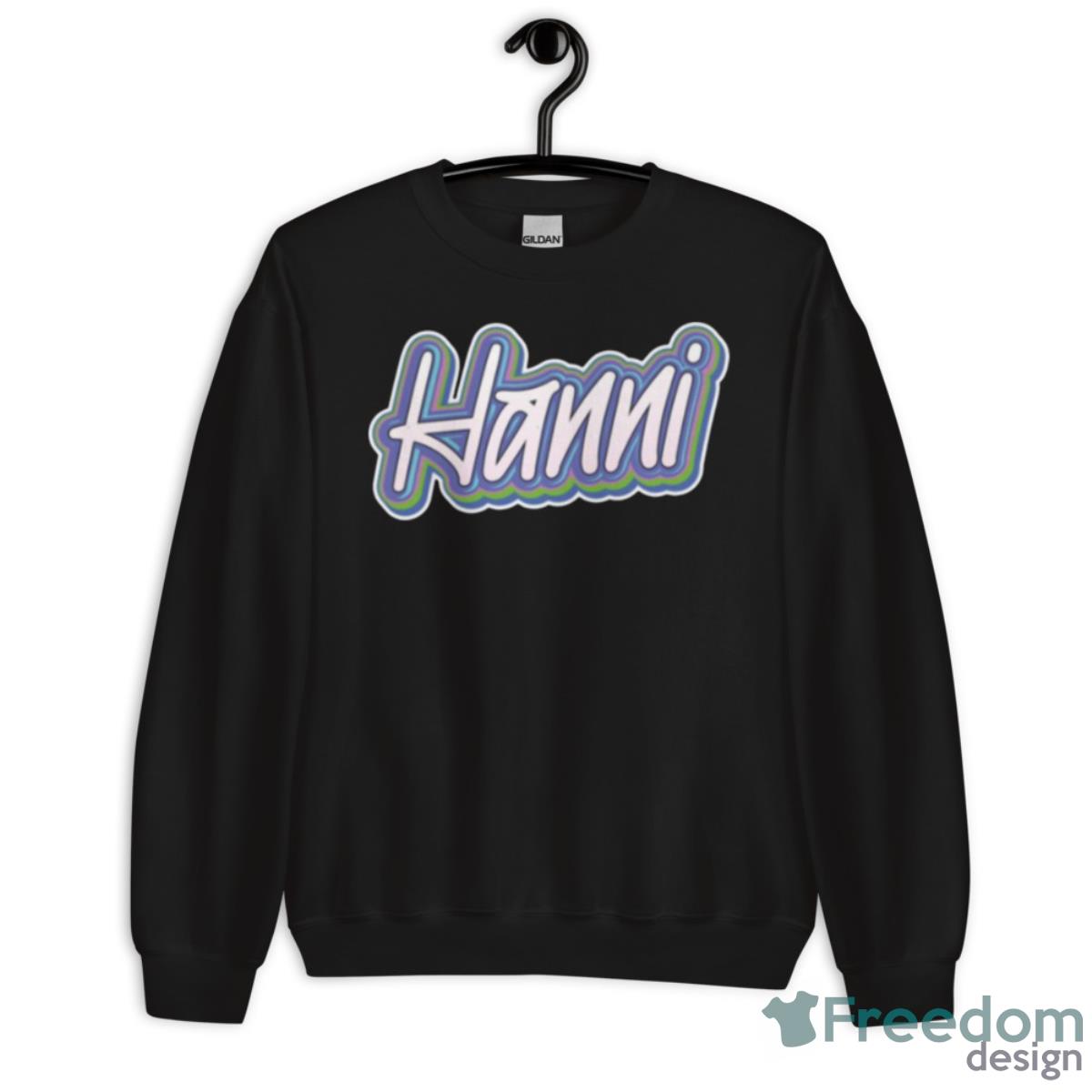 Hanni Name Text Newjeans Shirt - Unisex Crewneck Sweatshirt