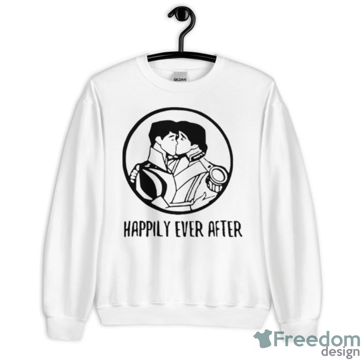 Happily Ever After LGBT Disney Shirt - Unisex Heavy Blend Crewneck Sweatshirt