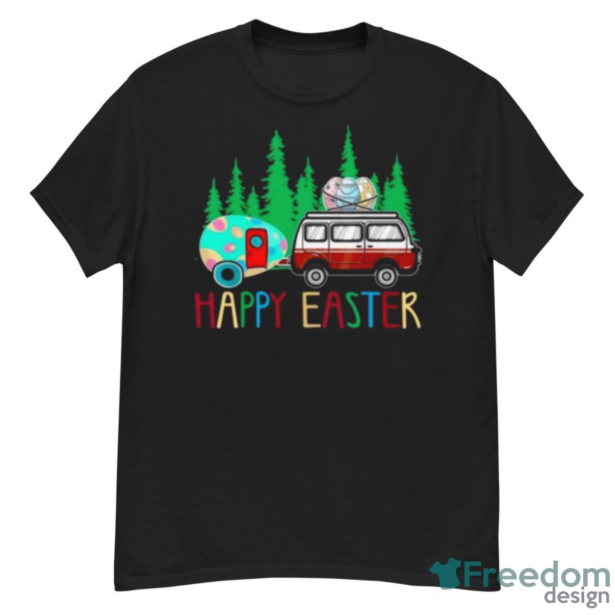 Happy Easter Day Camping Bunny Eggs Shirt - G500 Men’s Classic T-Shirt