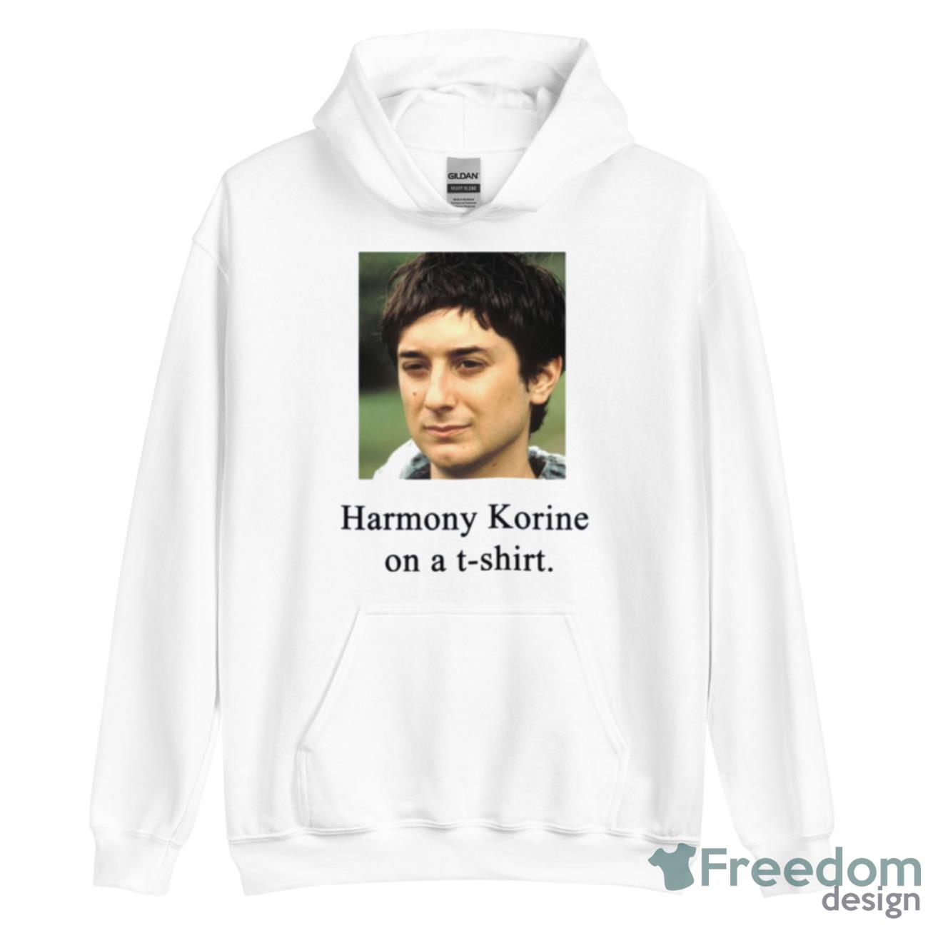 Harmony Korine On A Shirt Spring Breakers Shirt image Harmony Korine On A Shirt Spring Breakers Shirt - Unisex Heavy Blend Hooded Sweatshirt