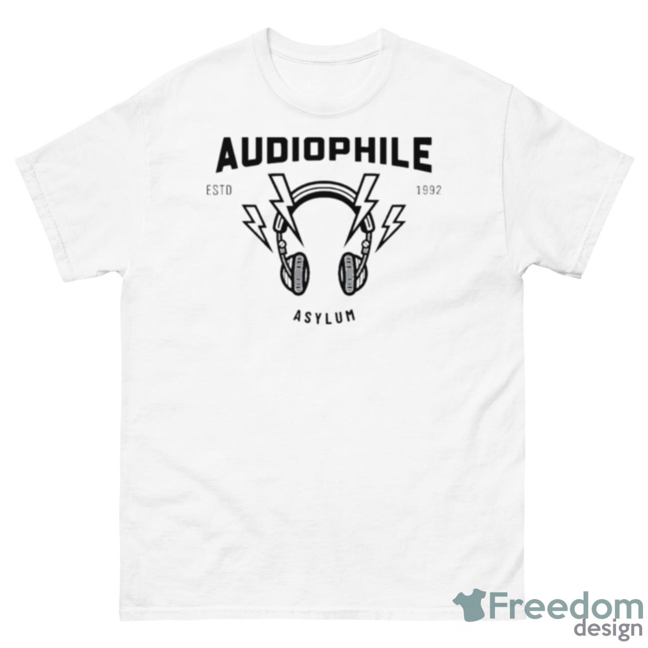 Headphones Audiophile Asylum Shirt - 500 Men’s Classic Tee Gildan