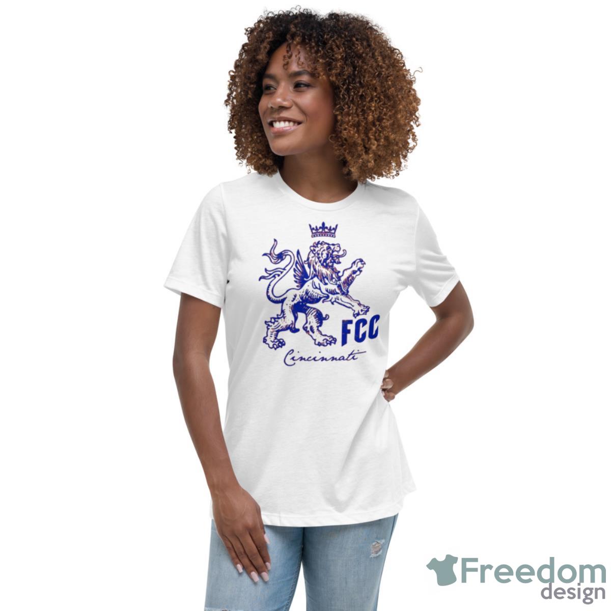 Heraldry Lion Fc Cincinnati Shirt - Womens Relaxed Short Sleeve Jersey Tee Heraldry Lion Fc Cincinnati Shirt - Womens Relaxed Short Sleeve Jersey Tee