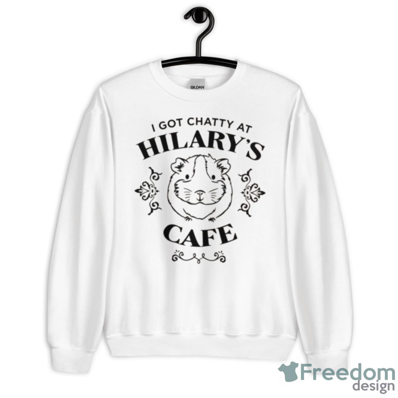 Hilary’s Cafe Logo Fleabag Hamster Shirt - Unisex Heavy Blend Crewneck Sweatshirt