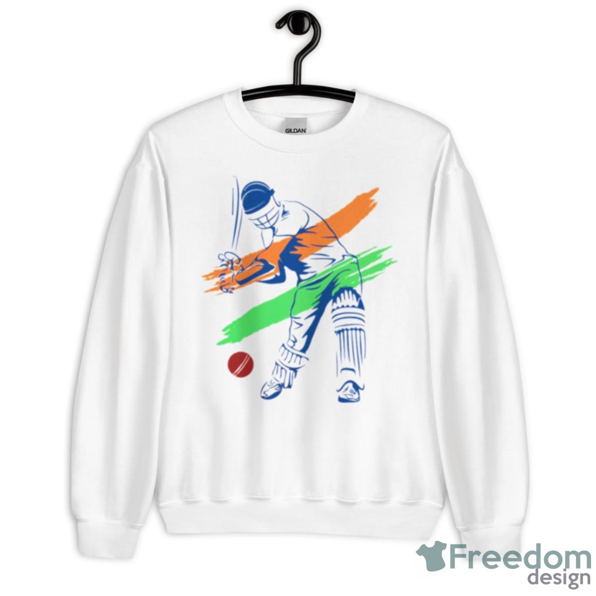 Hit The Ball Cricket Players Shirt - Unisex Heavy Blend Crewneck Sweatshirt
