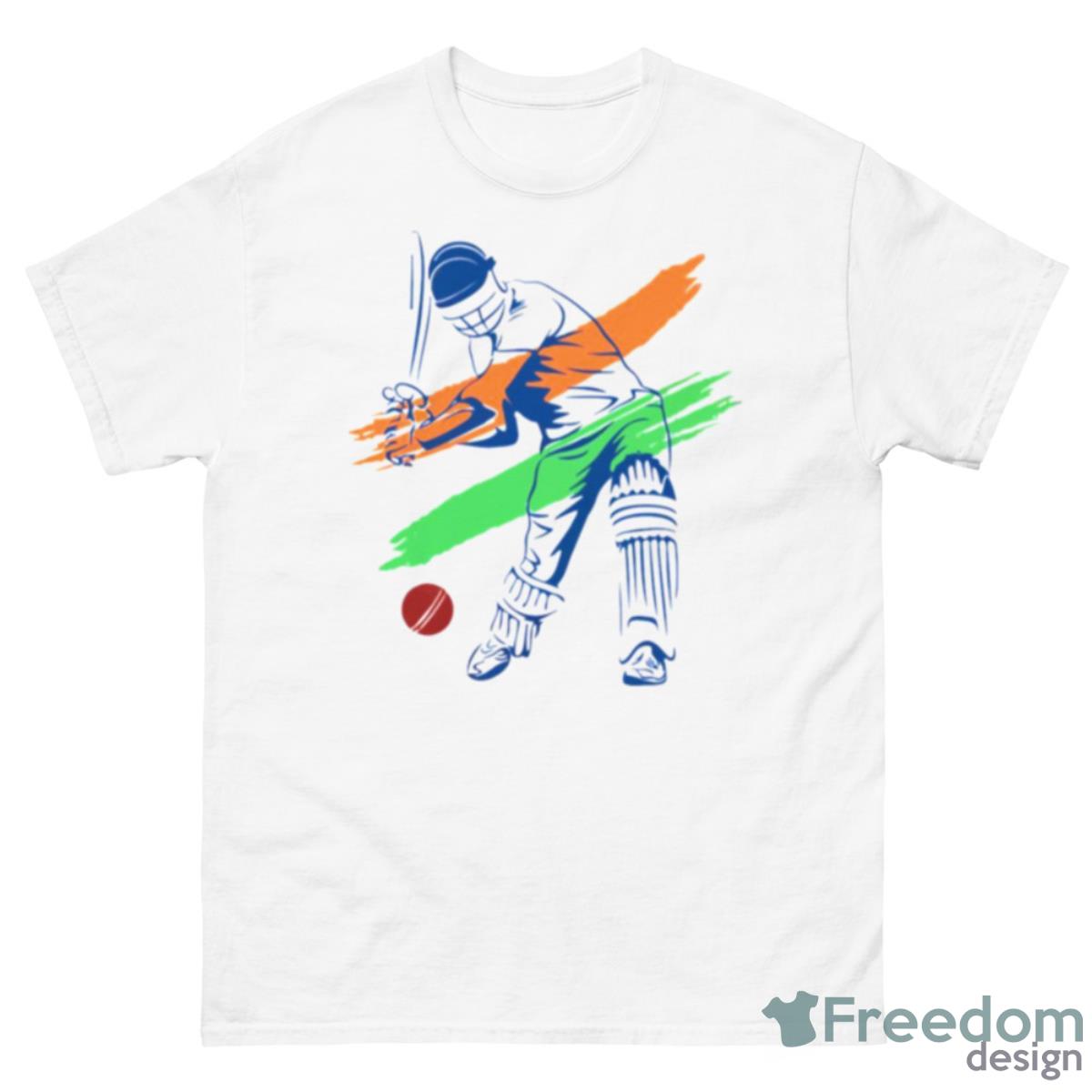 Hit The Ball Cricket Players Shirt - 500 Men’s Classic Tee Gildan