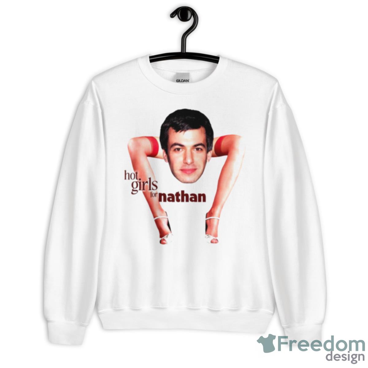 Hot Girls For Nathan Shirt - Unisex Heavy Blend Crewneck Sweatshirt