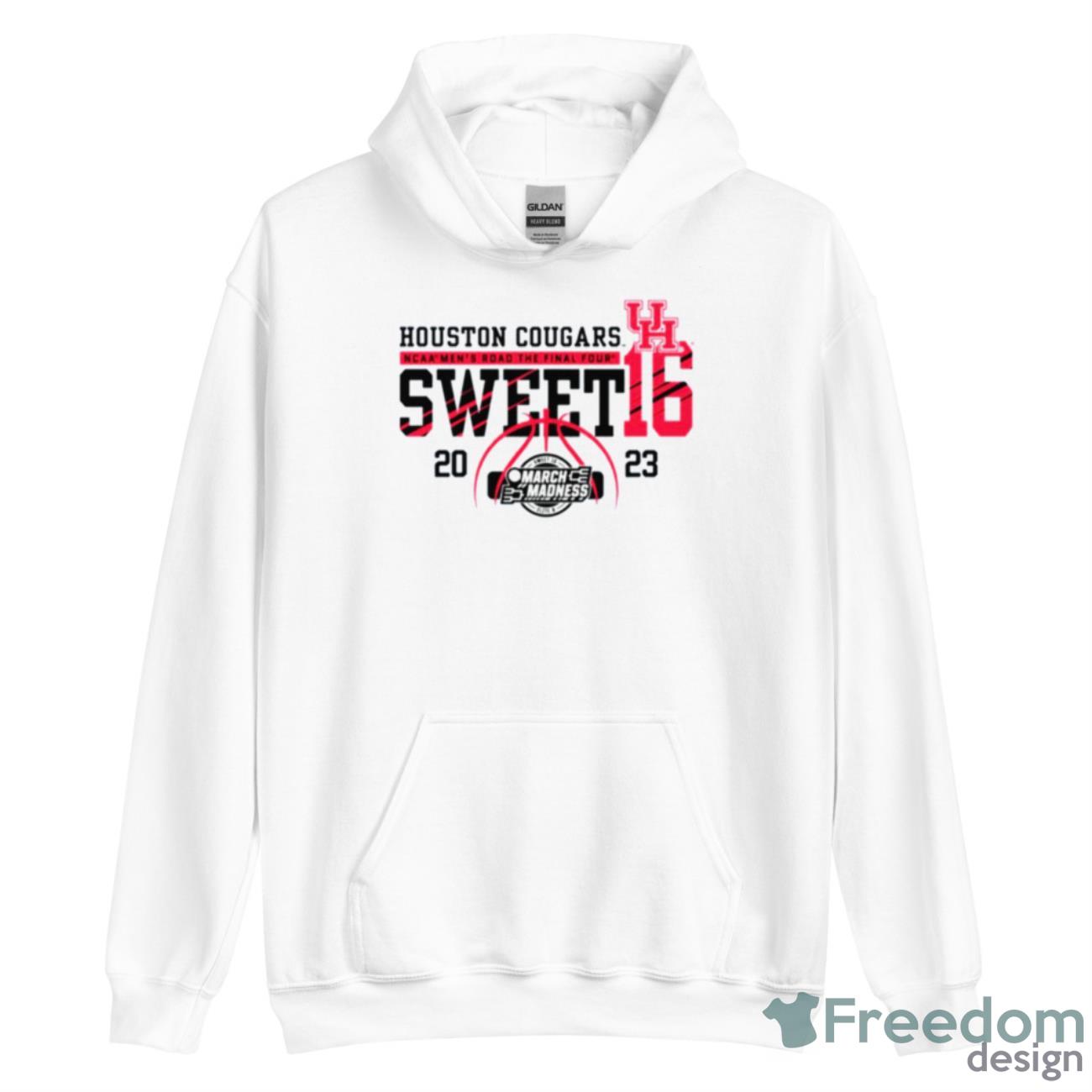 Houston Cougars Bookstore March Madness Men’s Basketball 2023 Sweet 16 Shirt - Unisex Heavy Blend Hooded Sweatshirt