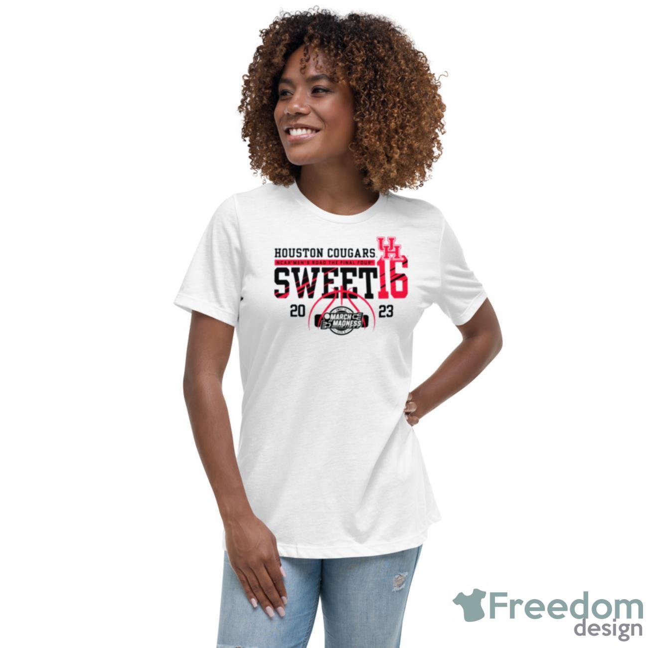 Houston Cougars Bookstore March Madness Men’s Basketball 2023 Sweet 16 Shirt - Womens Relaxed Short Sleeve Jersey Tee Houston Cougars Bookstore March Madness Men’s Basketball 2023 Sweet 16 Shirt - Womens Relaxed Short Sleeve Jersey Tee