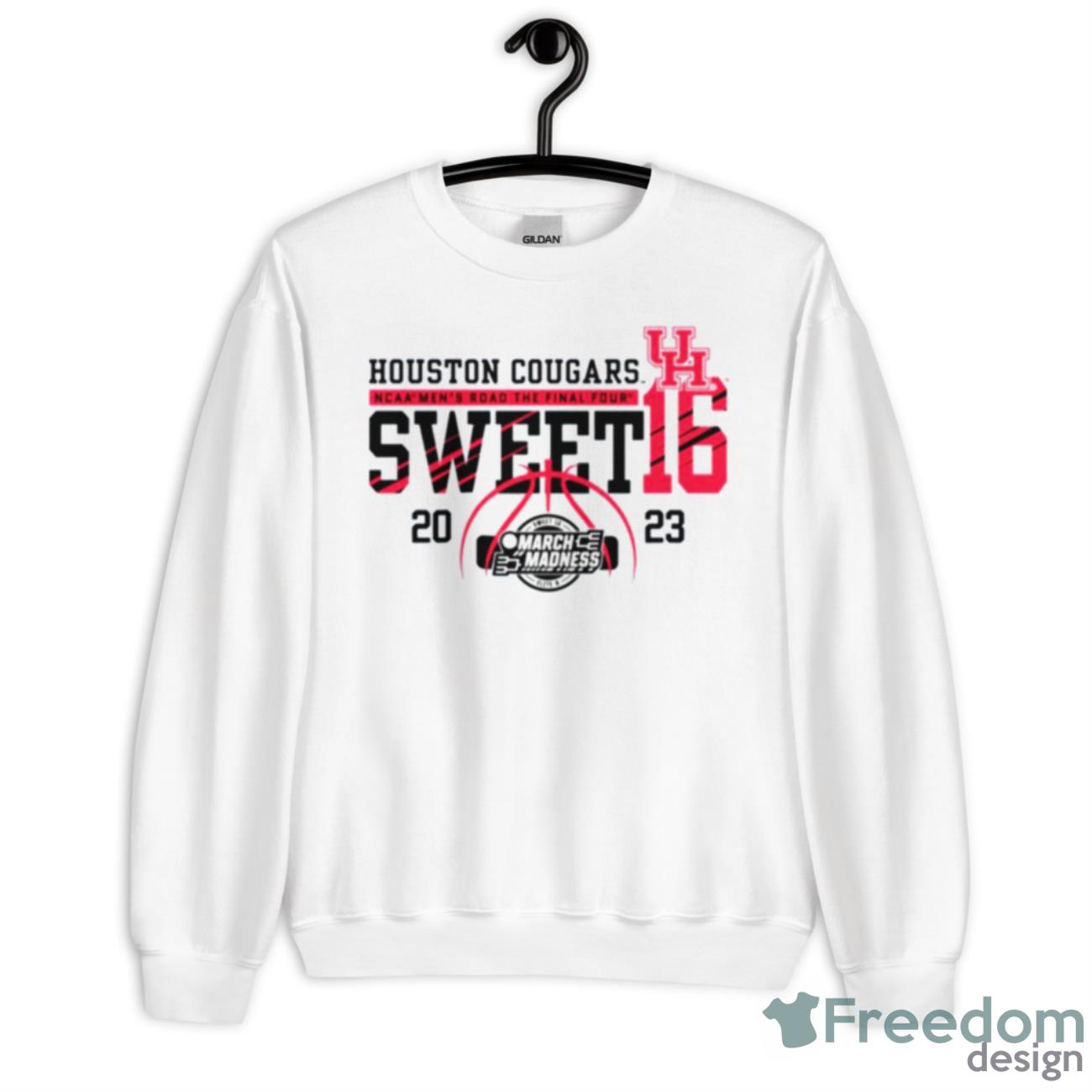 Houston Cougars Bookstore March Madness Men’s Basketball 2023 Sweet 16 Shirt - Unisex Heavy Blend Crewneck Sweatshirt
