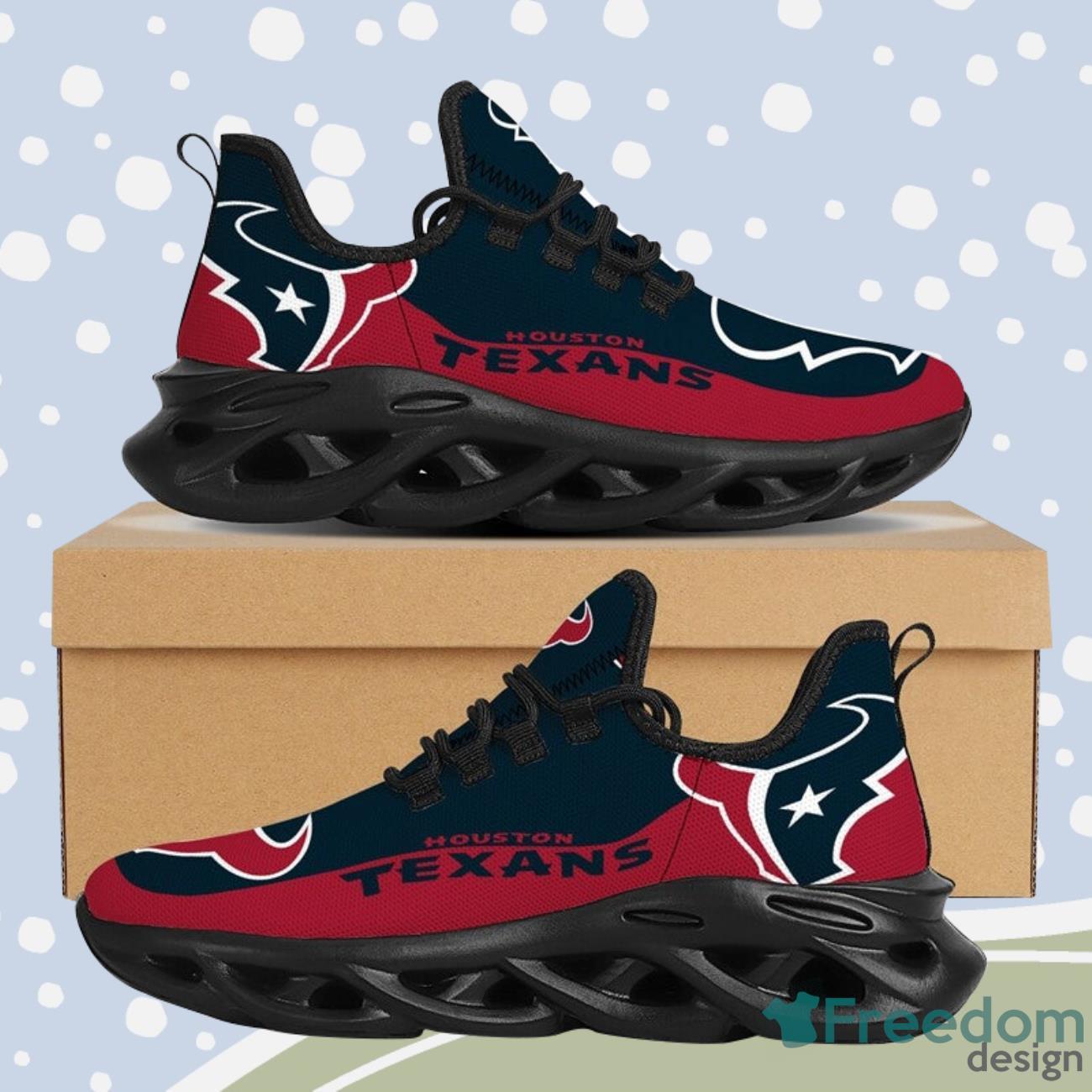 Houston Texans Max Soul Sneakers Running Shoes NFL Gifts Product Photo 2