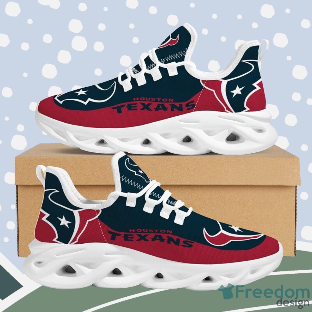 Houston Texans Max Soul Sneakers Running Shoes NFL Gifts Product Photo 1