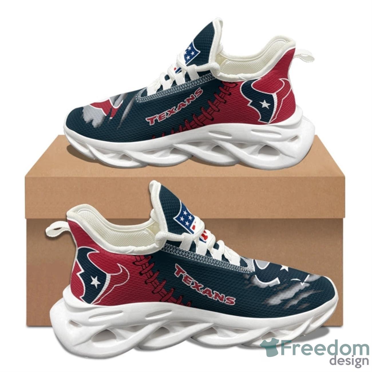 Houston Texans NFL Max Soul Sneakers Running Shoes Product Photo 2