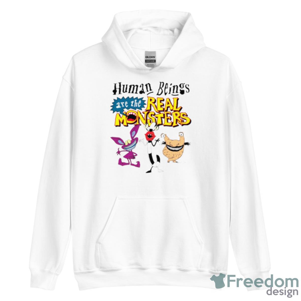 Human Beings Are The Real Monsters Shirt - Unisex Heavy Blend Hooded Sweatshirt Human Beings Are The Real Monsters Shirt - Unisex Heavy Blend Hooded Sweatshirt