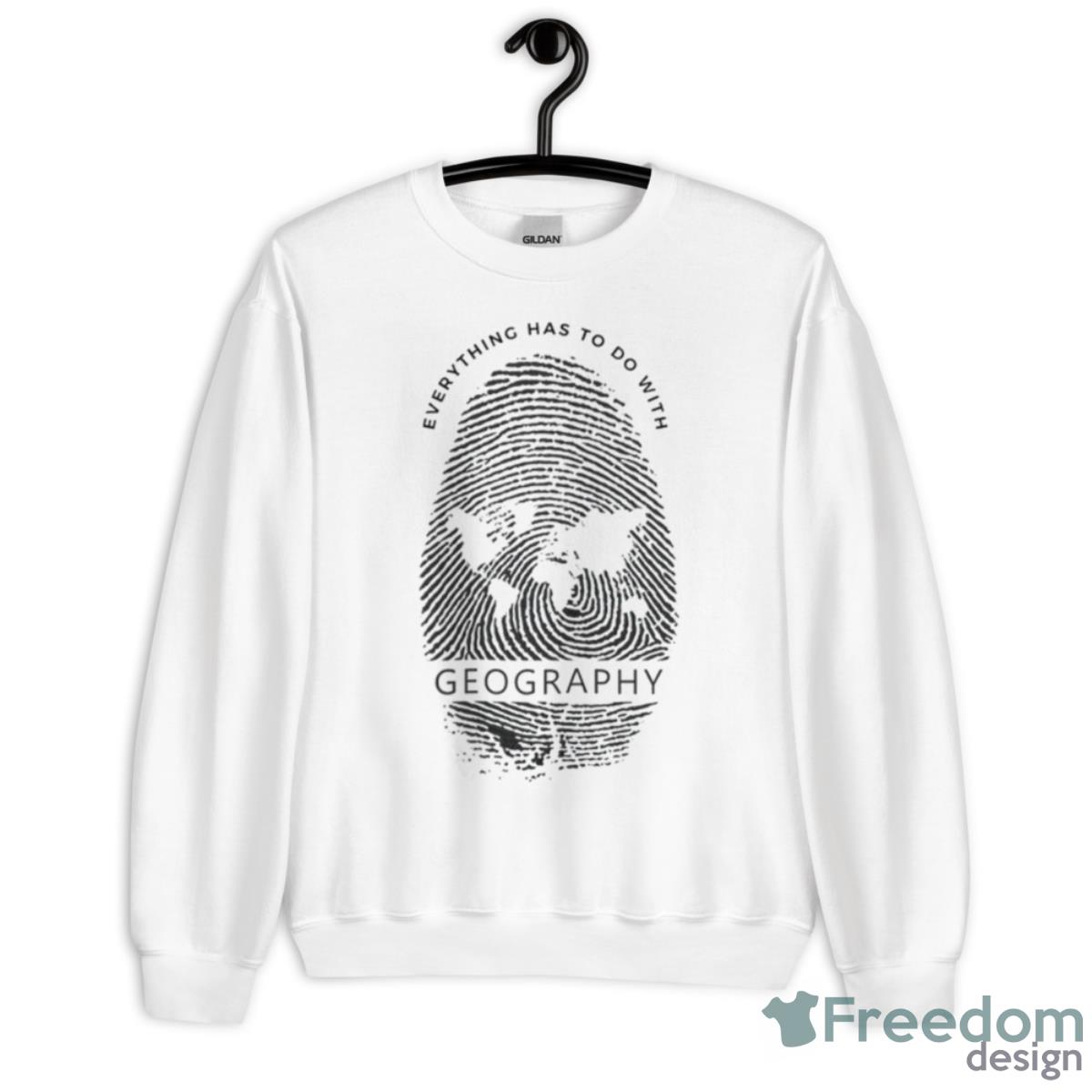Human Geography Black Shirt - Unisex Heavy Blend Crewneck Sweatshirt Human Geography Black Shirt - Unisex Heavy Blend Crewneck Sweatshirt