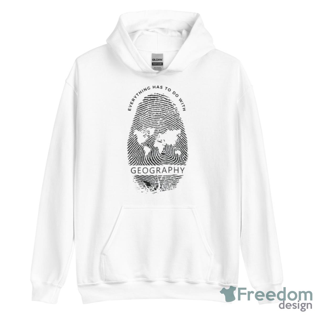 Human Geography Black Shirt image Human Geography Black Shirt - Unisex Heavy Blend Hooded Sweatshirt