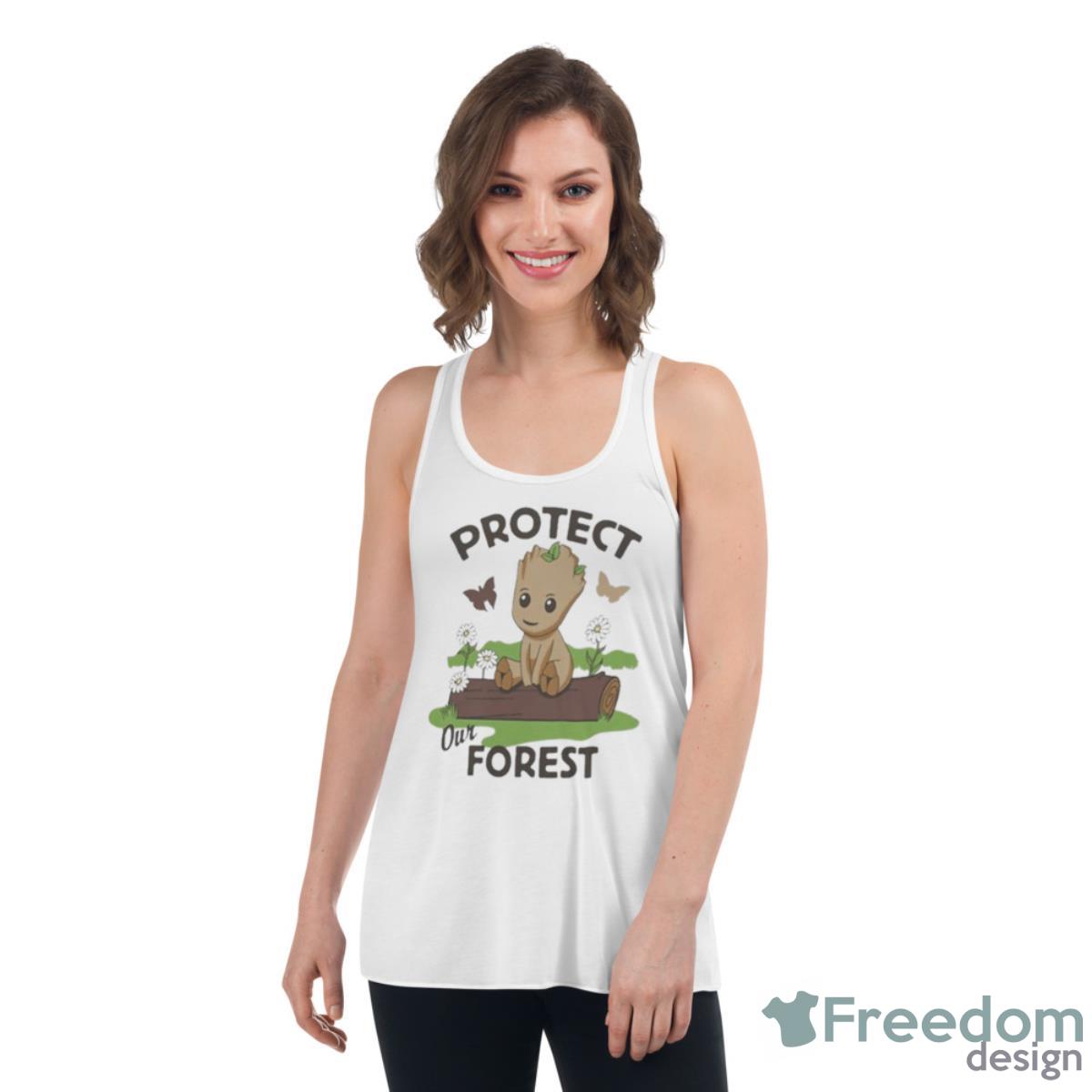 I Am Groot Protect Our Forest Shirt - Womens Flowy Racerback Tank I Am Groot Protect Our Forest Shirt - Womens Flowy Racerback Tank