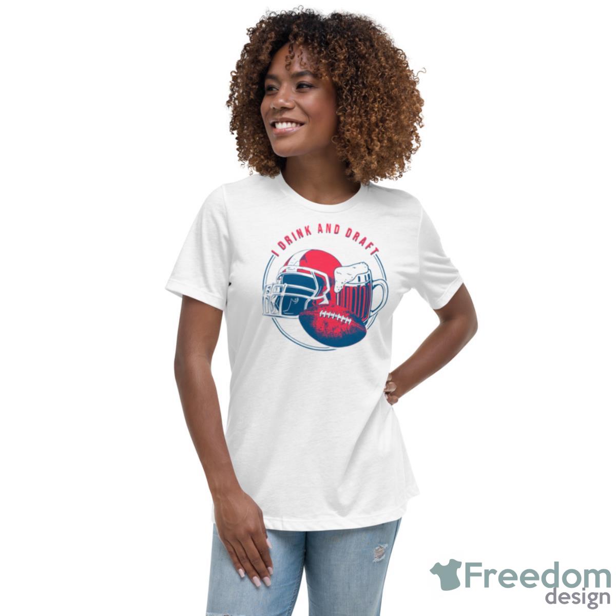 I Drink And Draft Rugby Football Shirt - Womens Relaxed Short Sleeve Jersey Tee I Drink And Draft Rugby Football Shirt - Womens Relaxed Short Sleeve Jersey Tee