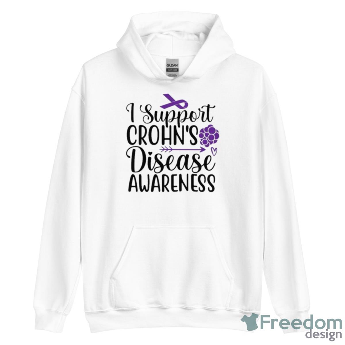 I Support Crohn’s Disease Awareness Shirt image I Support Crohn’s Disease Awareness Shirt - Unisex Heavy Blend Hooded Sweatshirt