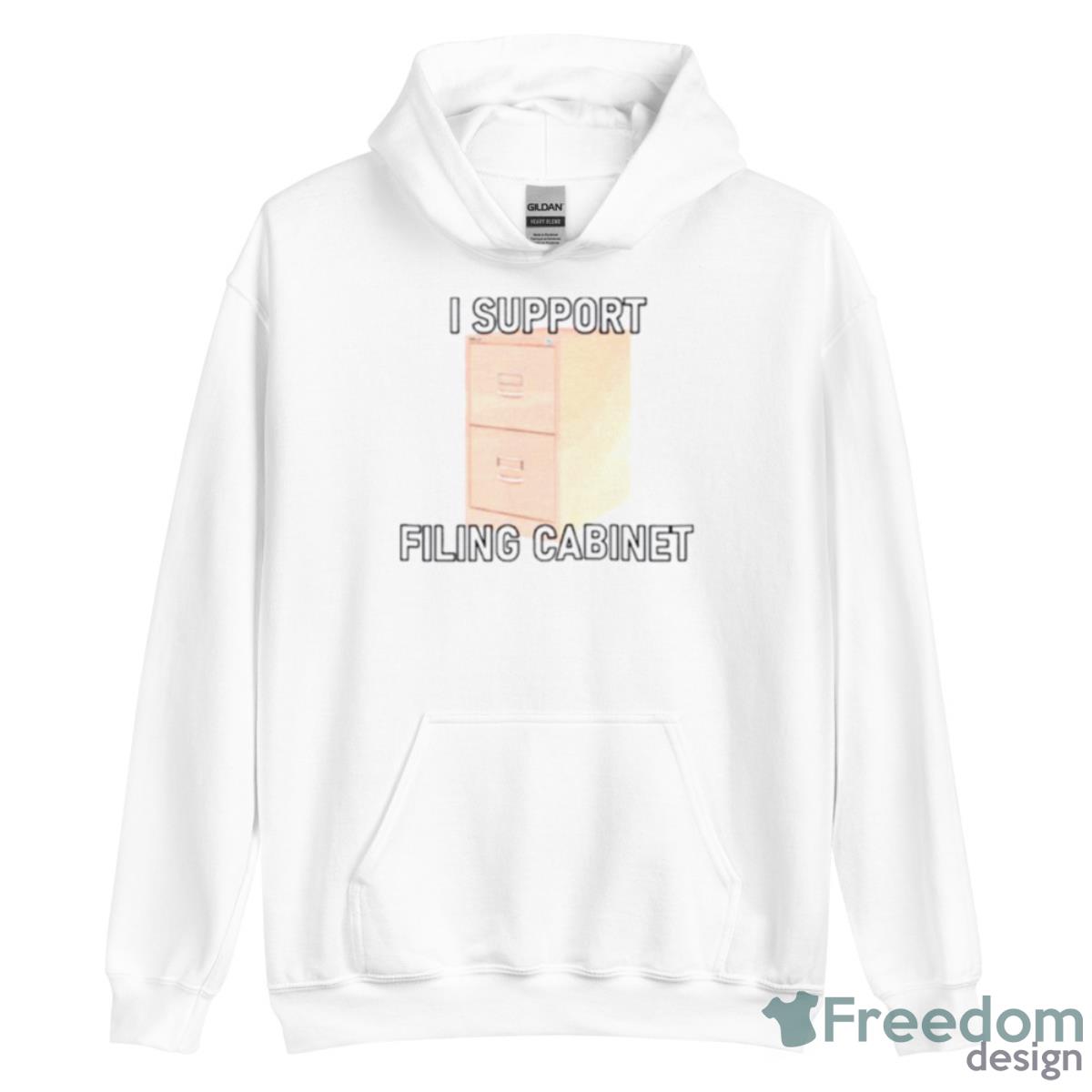 I Support Filing Cabinet Shirt - Unisex Heavy Blend Hooded Sweatshirt