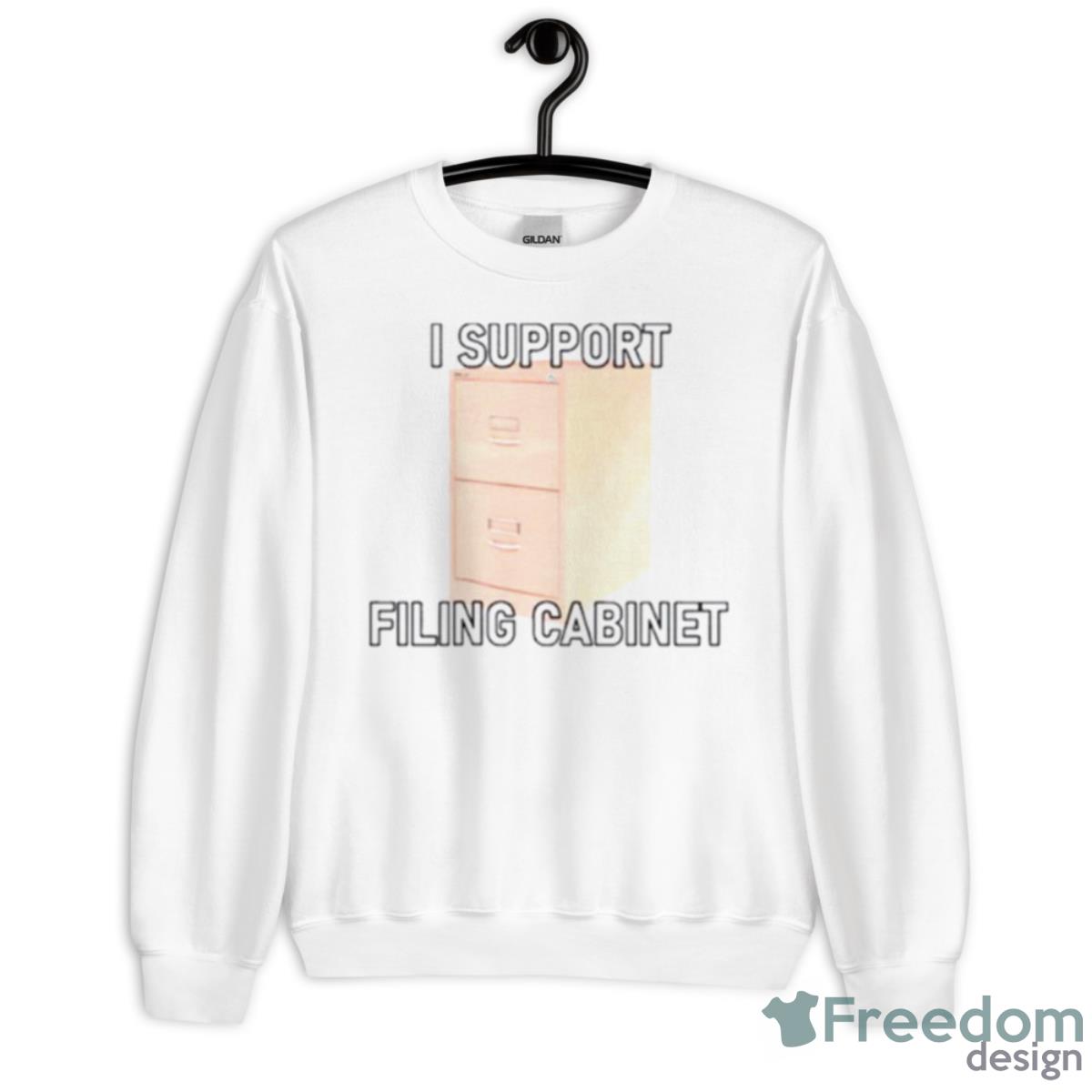 I Support Filing Cabinet Shirt - Unisex Heavy Blend Crewneck Sweatshirt