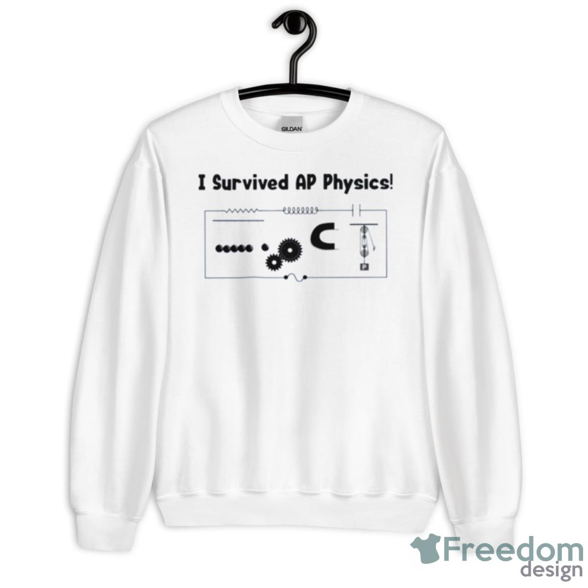 I Survived Ap Physics Shirt - Unisex Heavy Blend Crewneck Sweatshirt