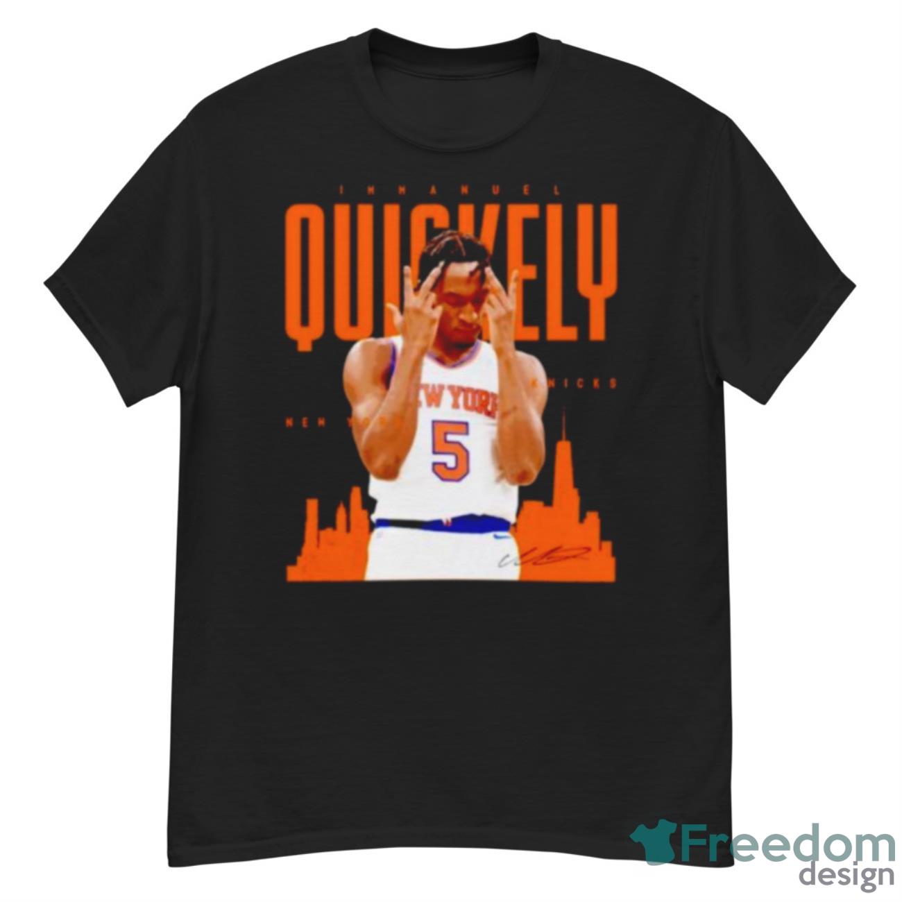 Immanuel Quickley New York Knicks Cityline Signature Shirt - G500 Men’s Classic T-Shirt