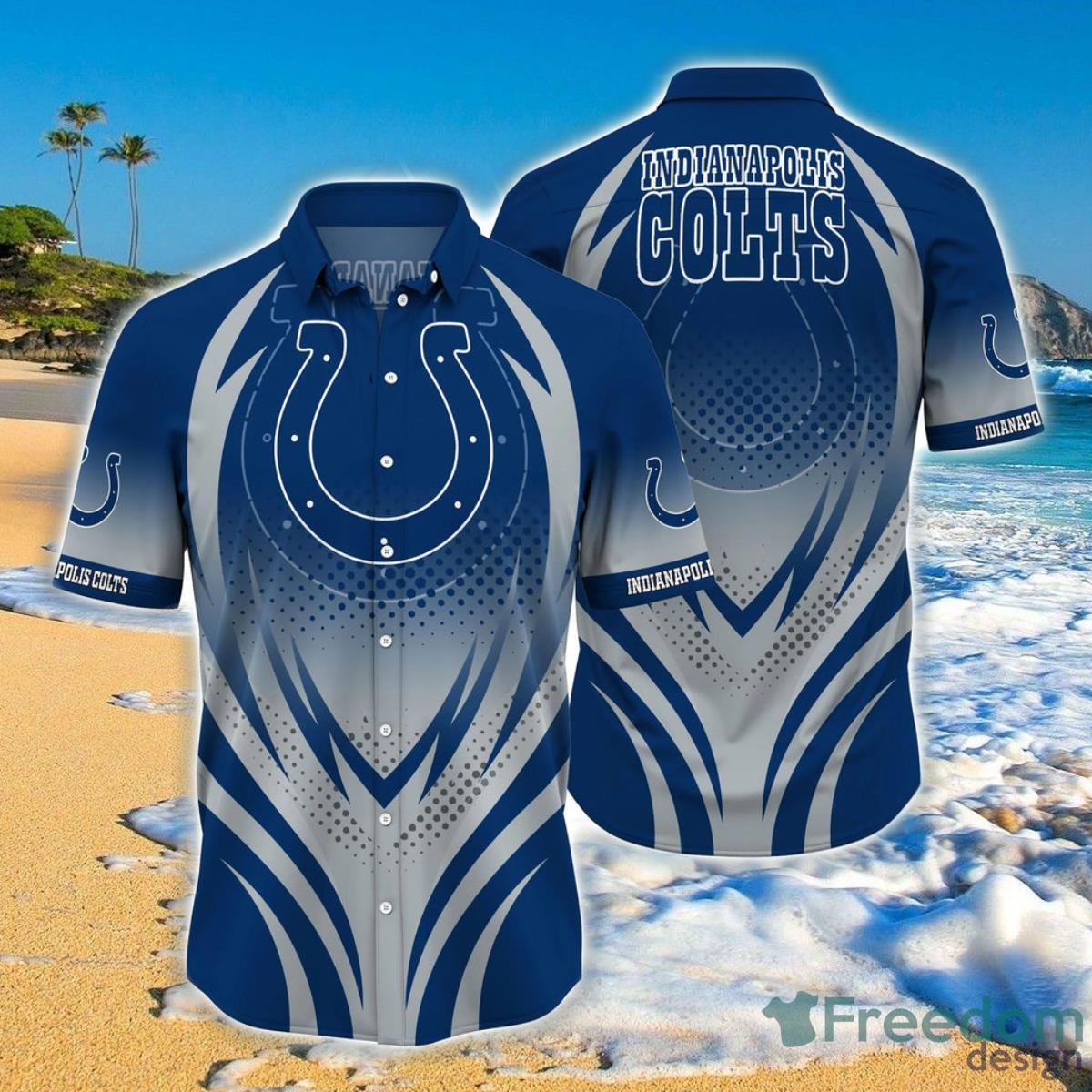 Indianapolis Colts Hawaiian Shirt 3D Print Gift For Fan Product Photo 1