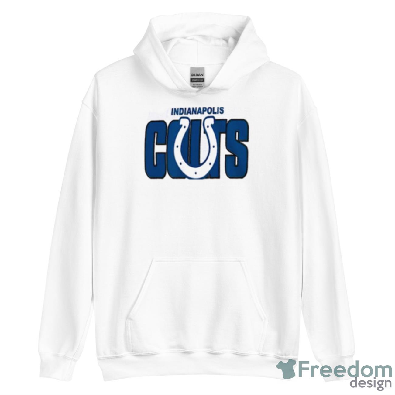 Indianapolis Colts New Era 2023 NFL Draft Shirt - Unisex Heavy Blend Hooded Sweatshirt