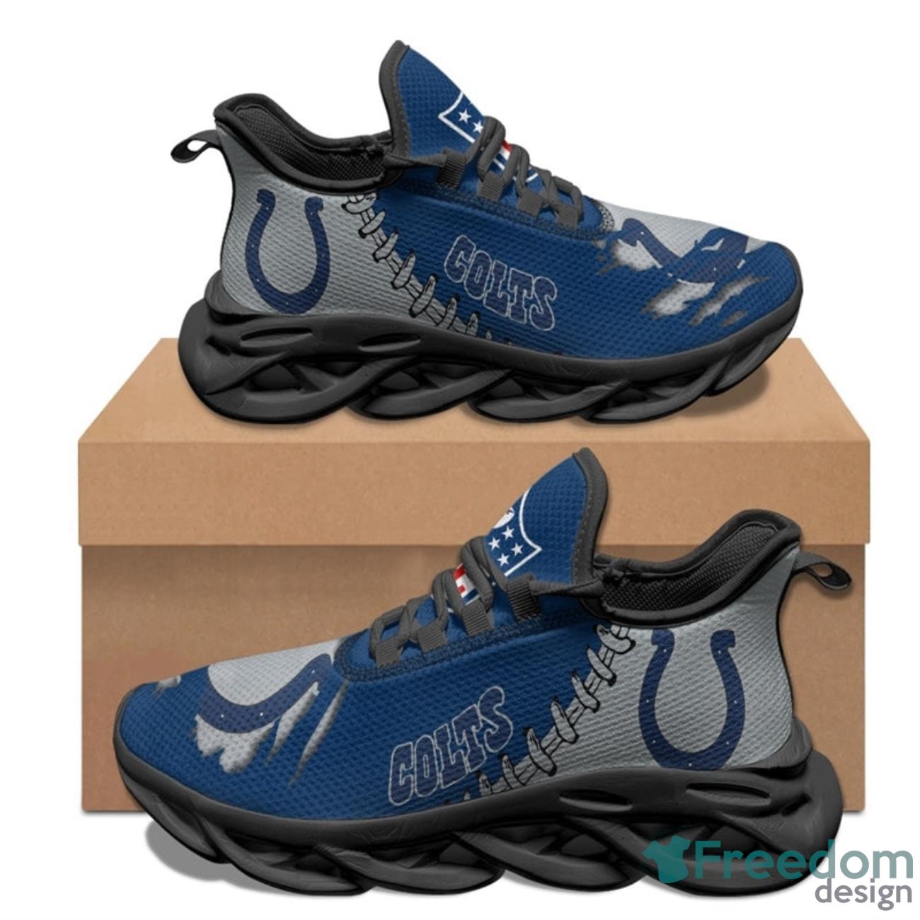 Indianapolis Colts NFL Max Soul Sneakers Running Shoes Product Photo 2