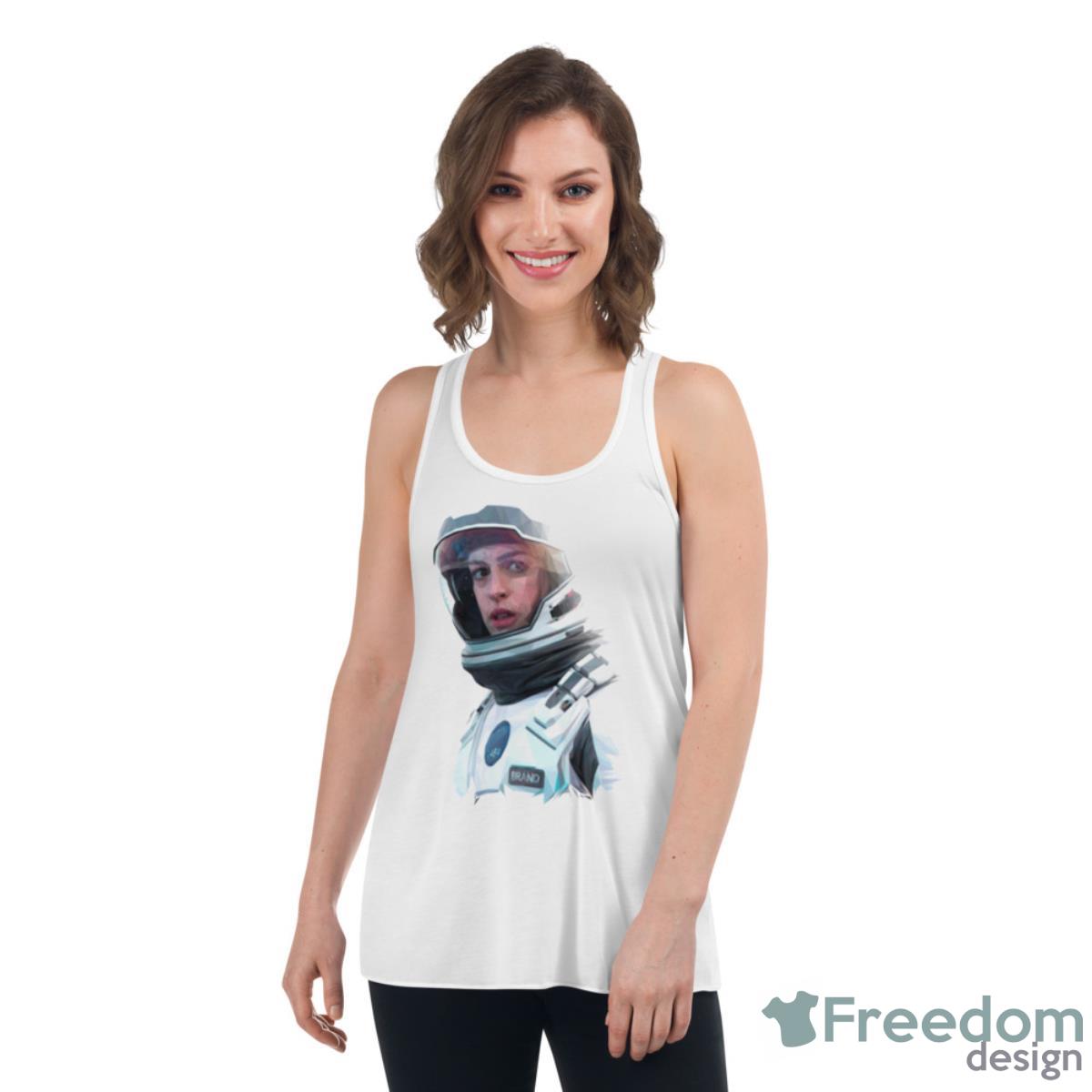 Interstellar Brand Anne Hathaway Shirt - Womens Flowy Racerback Tank Interstellar Brand Anne Hathaway Shirt - Womens Flowy Racerback Tank