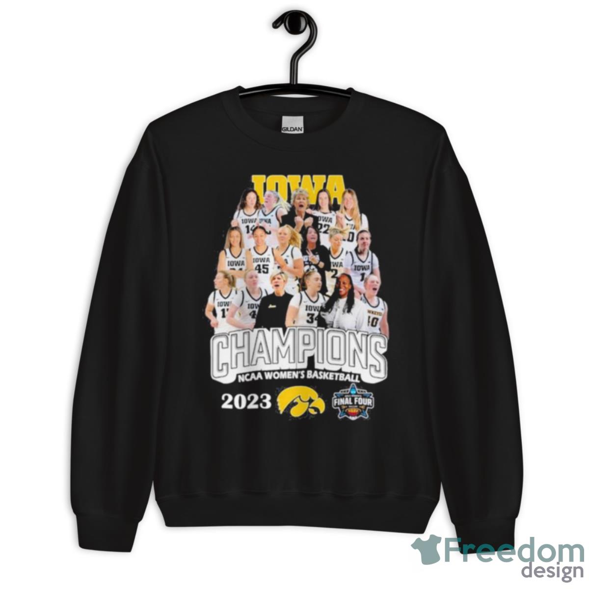 Iowa Hawkeyes Women’s Basketball 2023 National Champions Shirt - Unisex Crewneck Sweatshirt