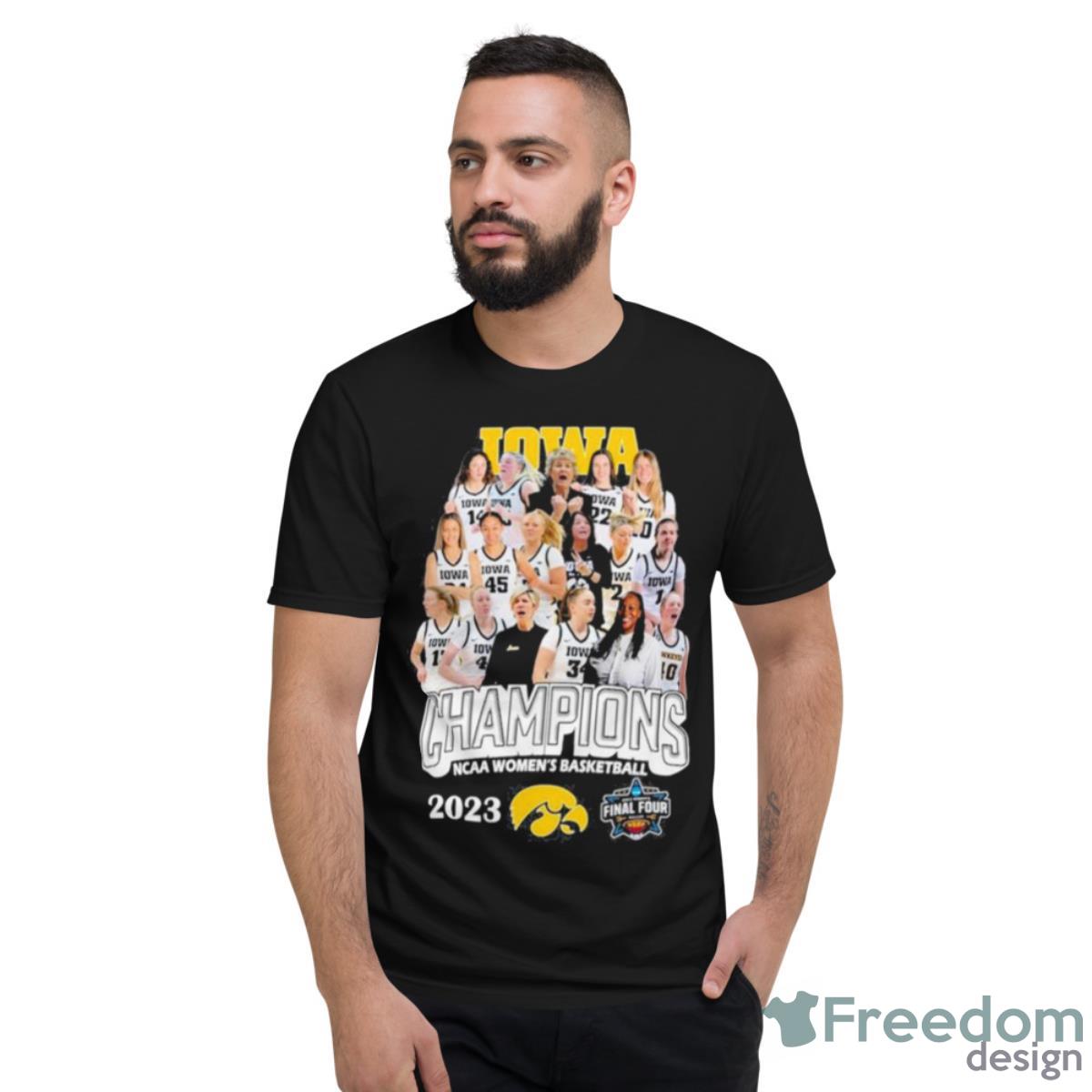 Iowa Hawkeyes Women’s Basketball 2023 National Champions Shirt - Short Sleeve T-Shirt