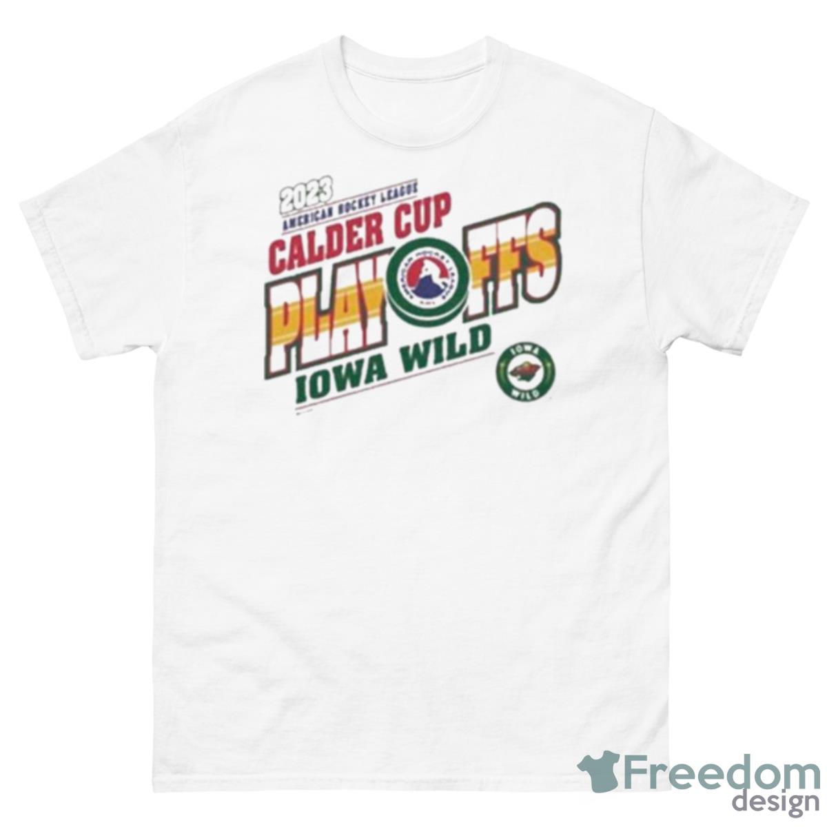 Iowa Wild 2023 American Hockey League Calder Cup Playoff Shirt - 500 Men’s Classic Tee Gildan