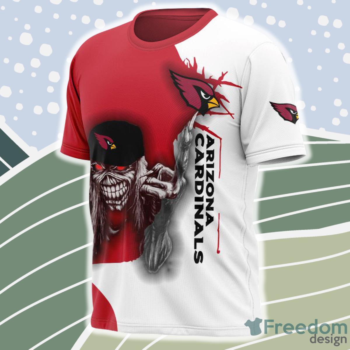 Iron Maiden Arizona Cardinals 3D Shirt Gift For Fans Product Photo 1