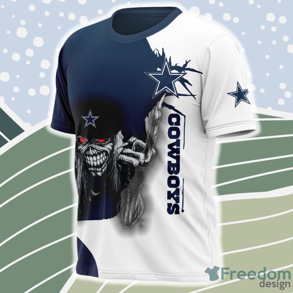 Iron Maiden Dallas Cowboys 3D Shirt Gift For Fans Product Photo 1