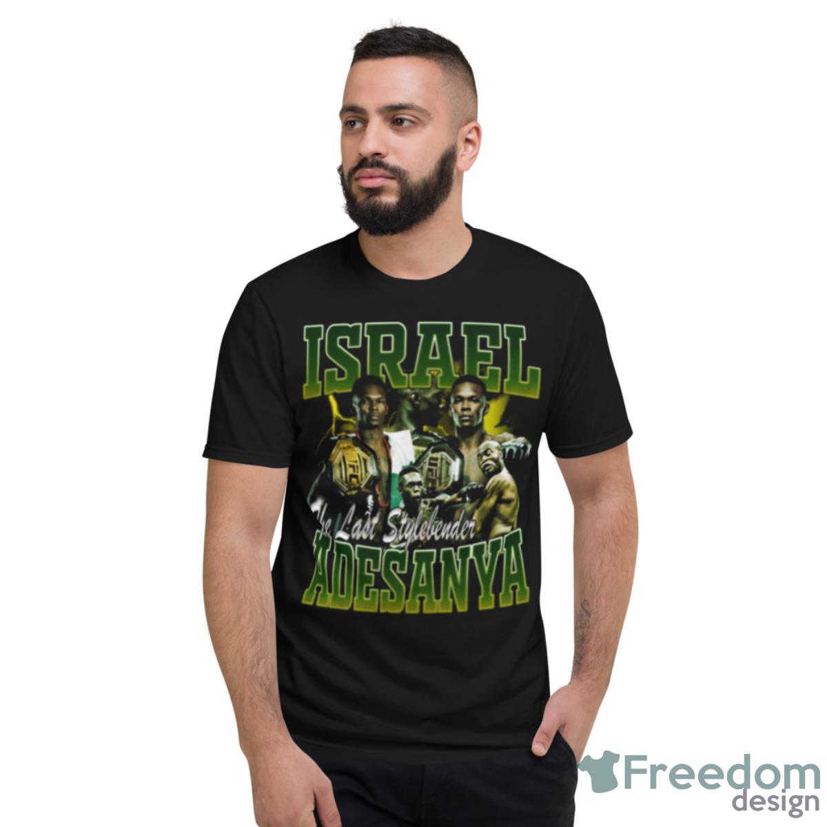 Israel Adesanya Bootleg Green Design Shirt - Short Sleeve T-Shirt