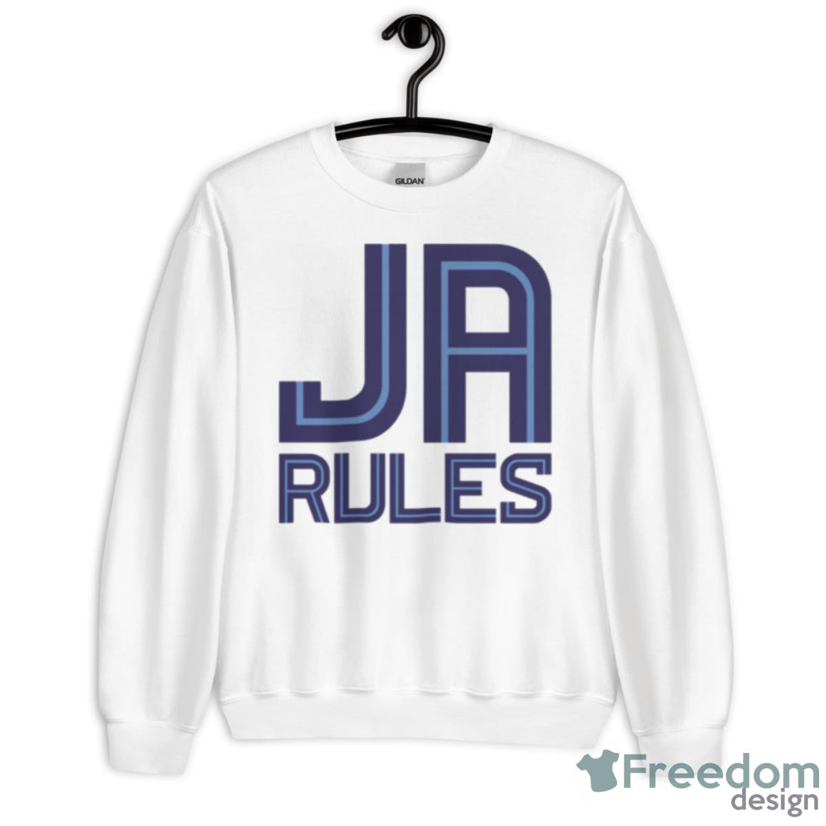 Ja Rules White Design Shirt - Unisex Heavy Blend Crewneck Sweatshirt