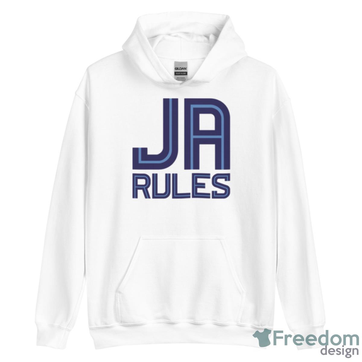 Ja Rules White Design Shirt - Unisex Heavy Blend Hooded Sweatshirt Ja Rules White Design Shirt - Unisex Heavy Blend Hooded Sweatshirt