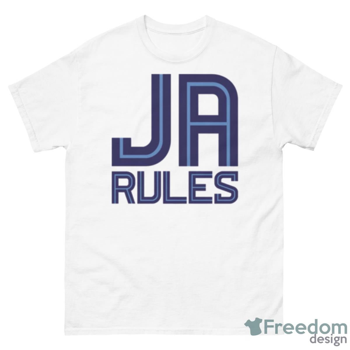 Ja Rules White Design Shirt - 500 Men’s Classic Tee Gildan
