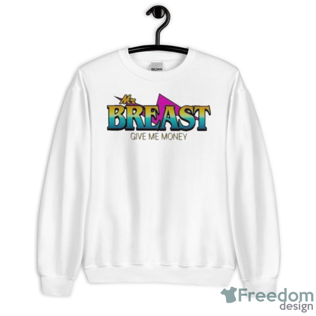 Jacksfilms Mr Breast Give Me Money Shirt - Unisex Heavy Blend Crewneck Sweatshirt